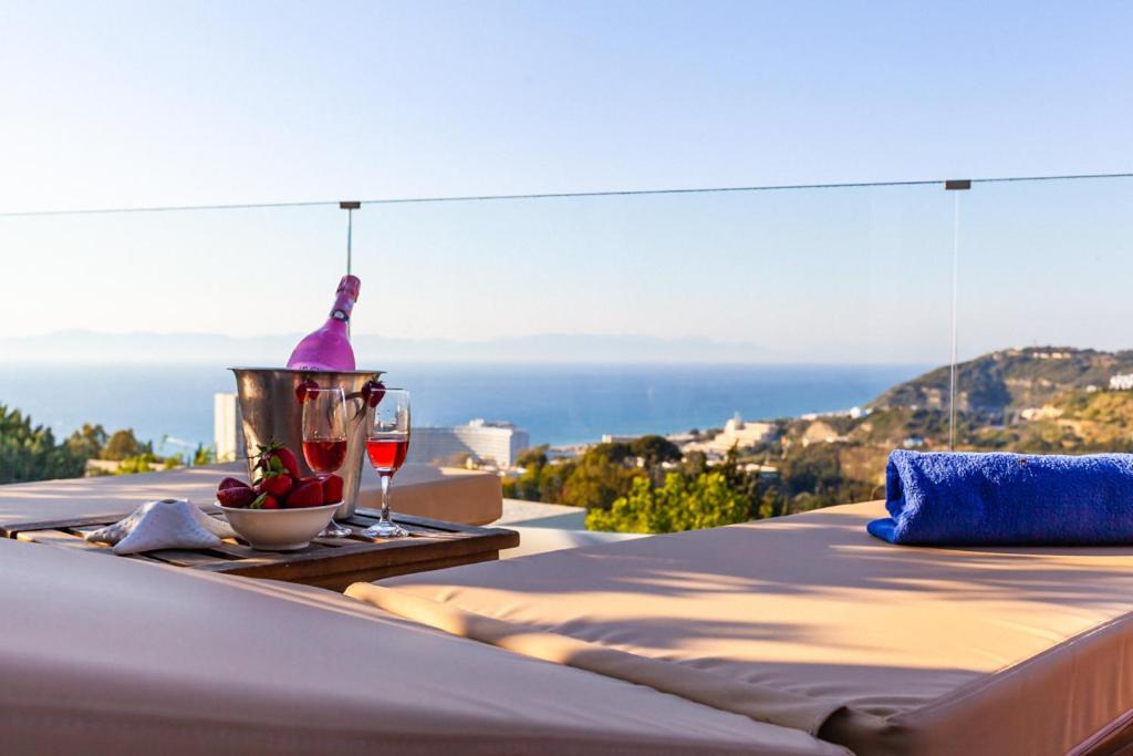 Apartamento Flyviewflatsgold Privatehottub With Seaview Ixia  Exterior foto