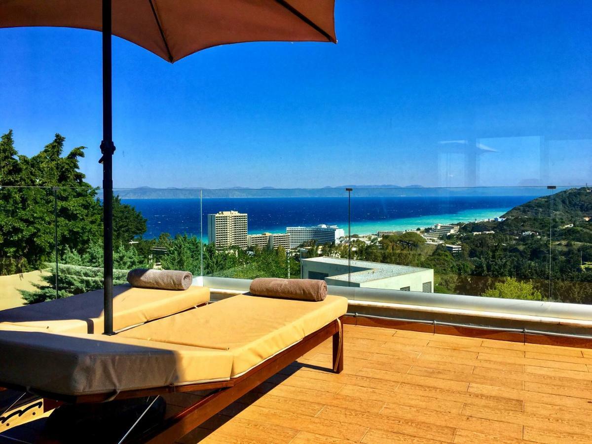 Apartamento Flyviewflatsgold Privatehottub With Seaview Ixia  Exterior foto