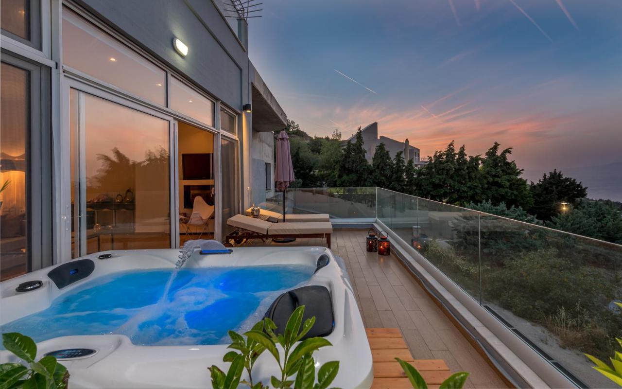 Apartamento Flyviewflatsgold Privatehottub With Seaview Ixia  Exterior foto