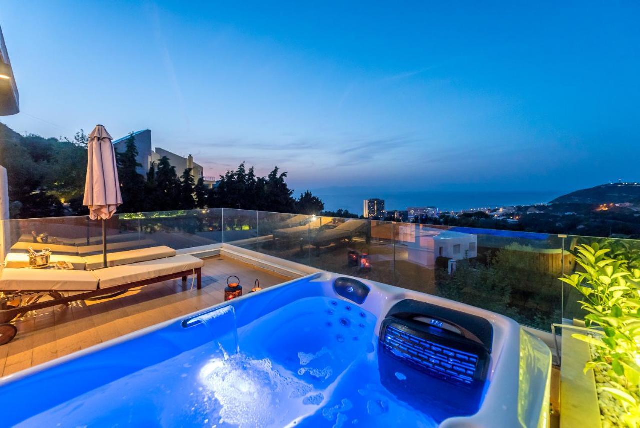 Apartamento Flyviewflatsgold Privatehottub With Seaview Ixia  Exterior foto